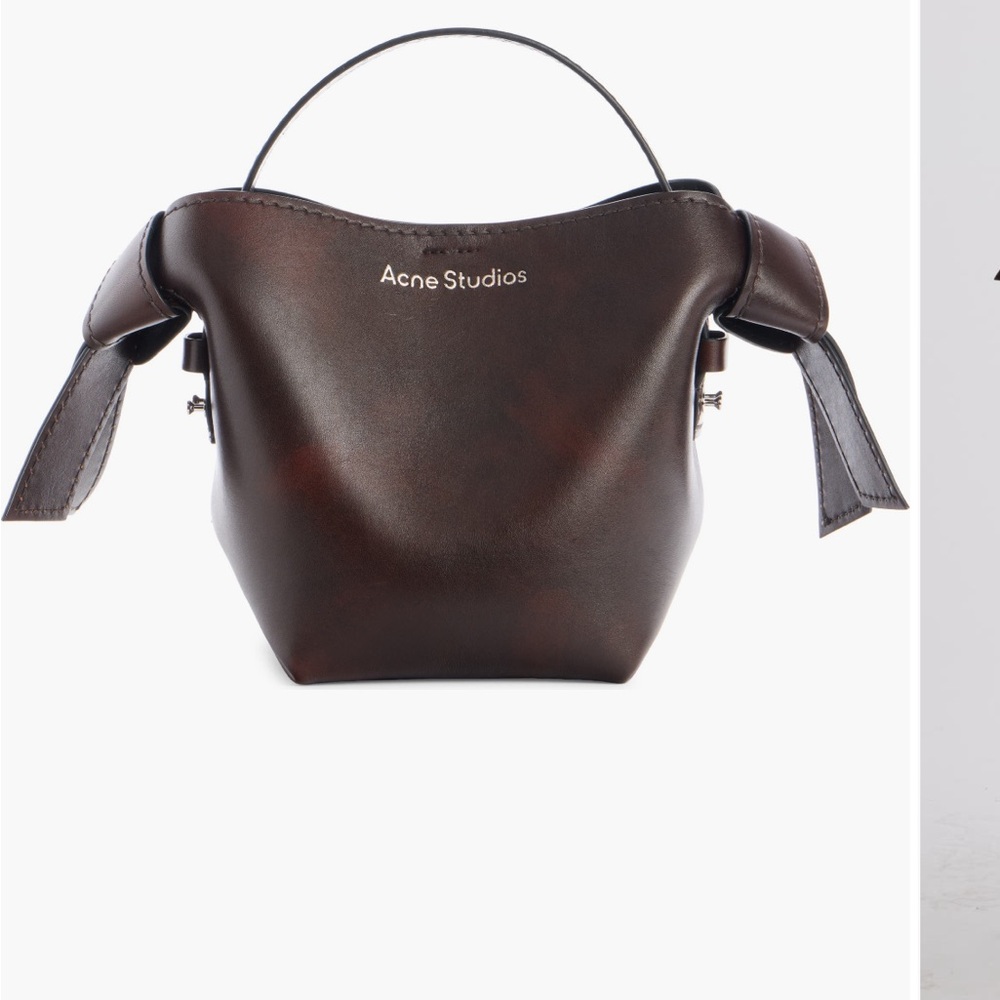 Acne Brown Mini Leather Bag with Elegant Design